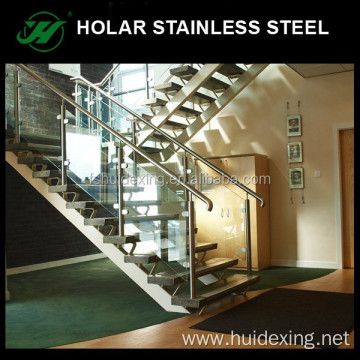 HOLAR stainless steel frameless stair glass railing prices